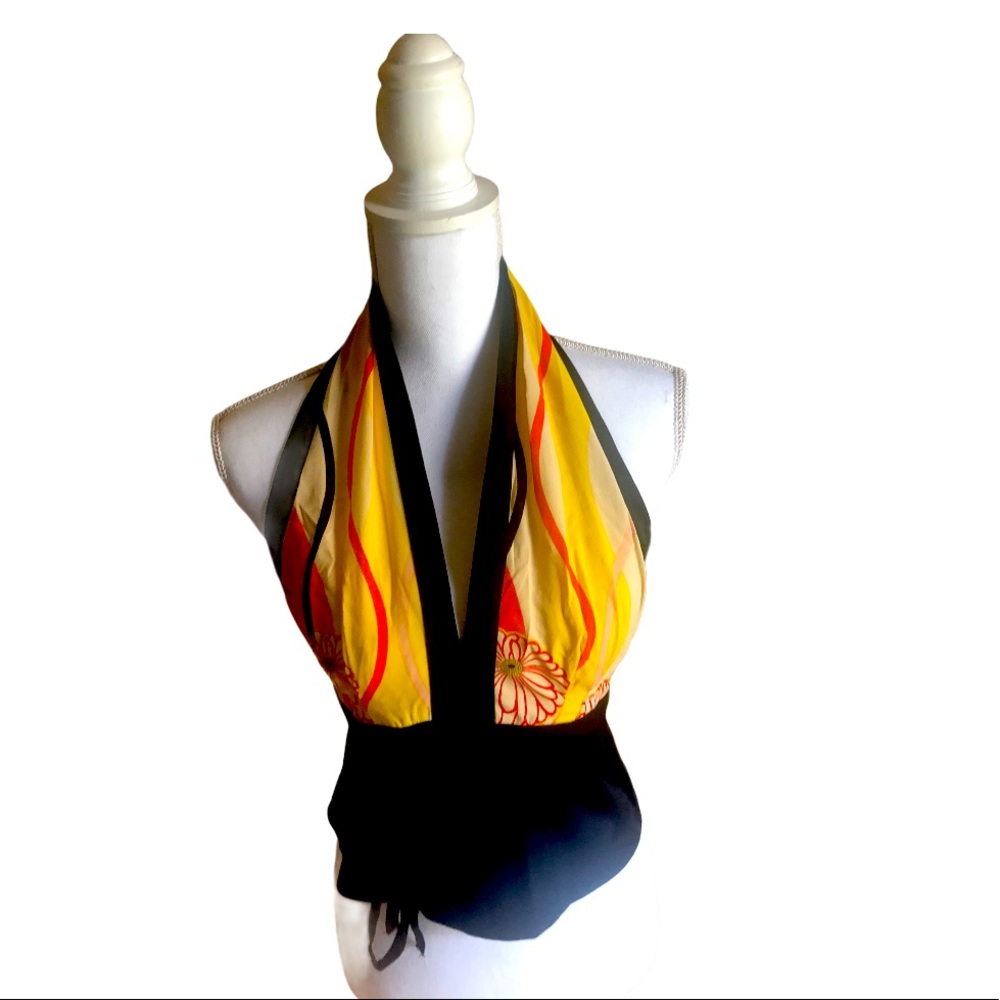 Halter tie waist top